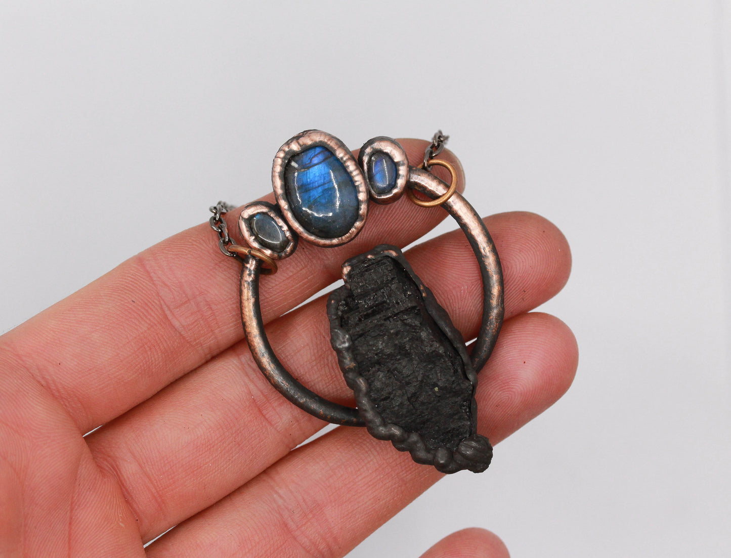 Tourmaline & Labradorite Necklace