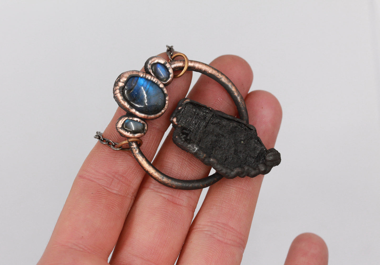 Tourmaline & Labradorite Necklace