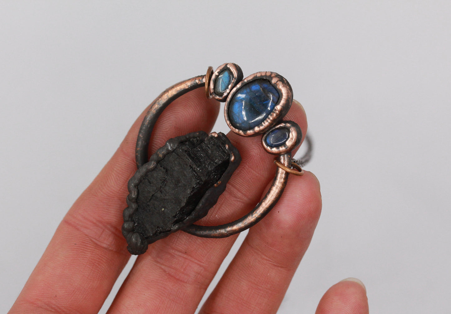 Tourmaline & Labradorite Necklace