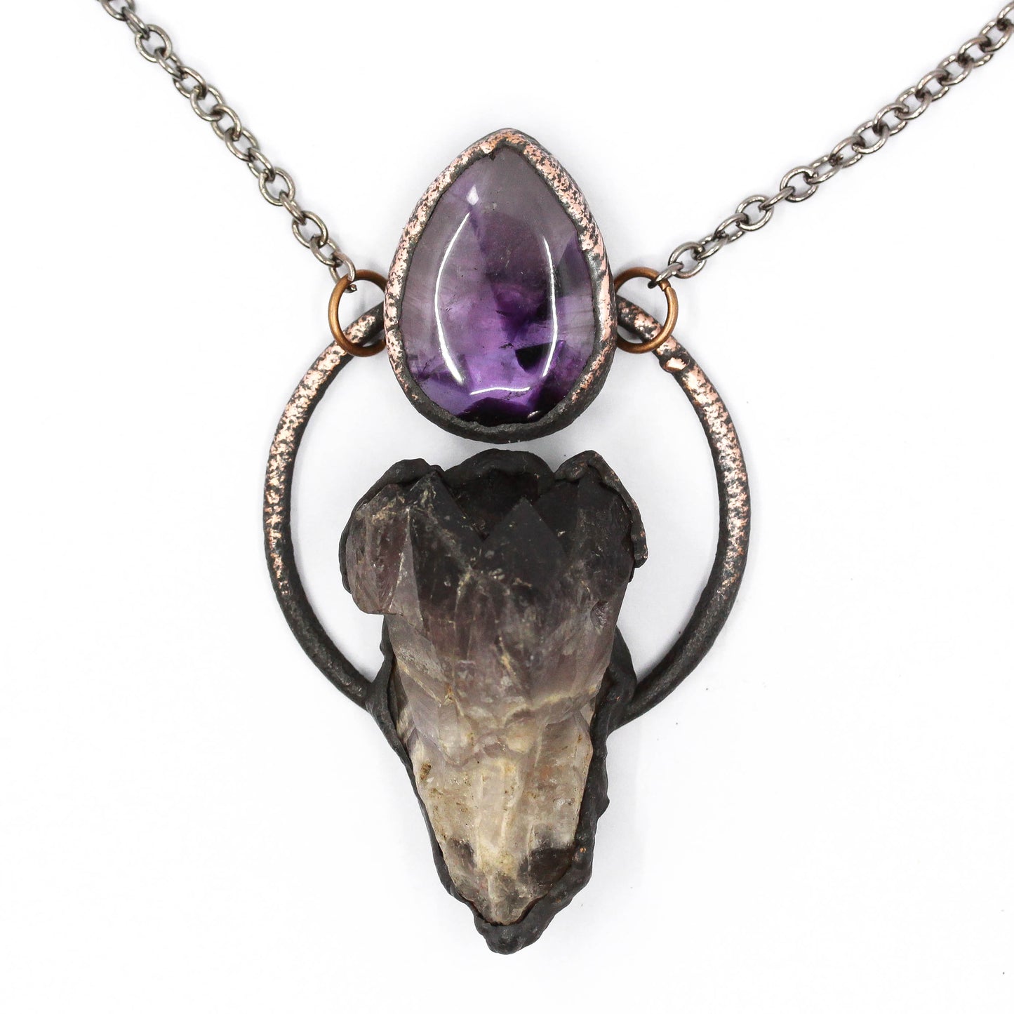 Chevron Amethyst Necklace