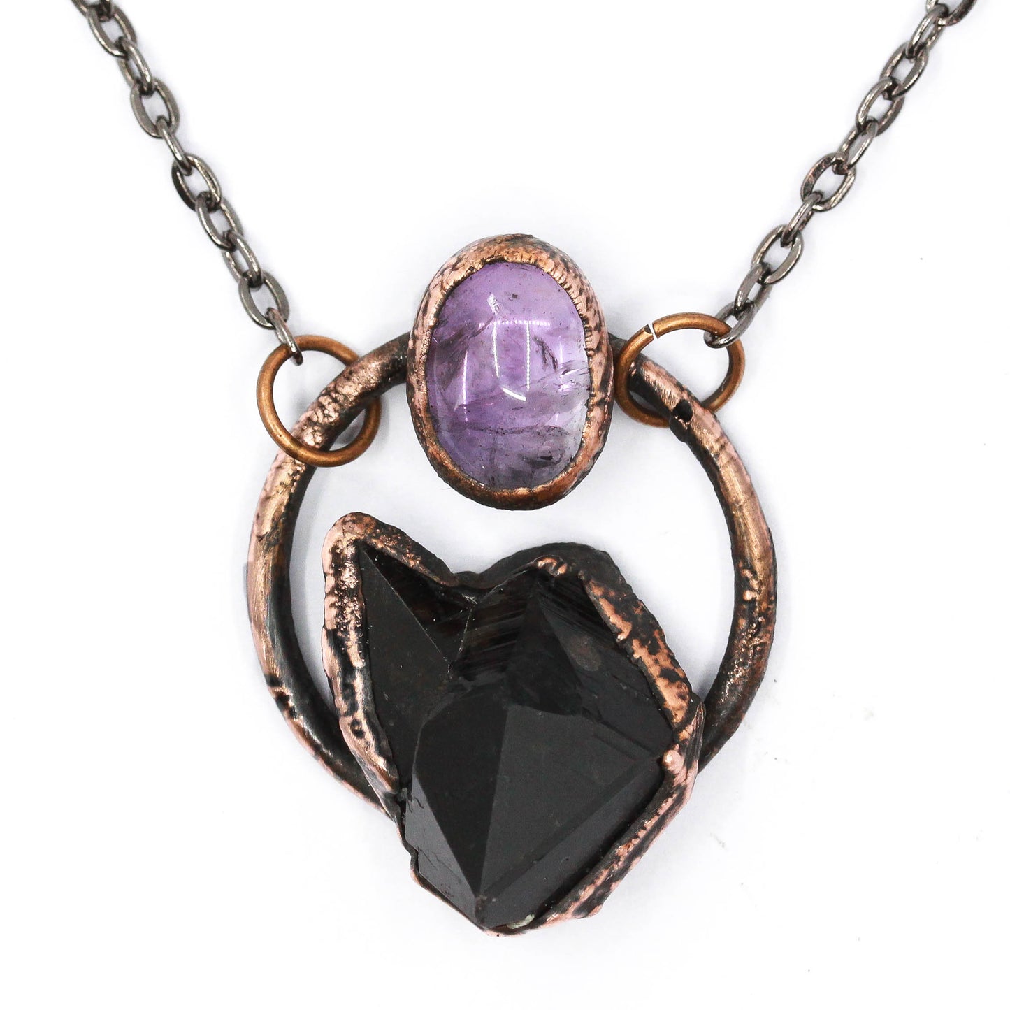 Smoky Quartz & Amethyst Necklace