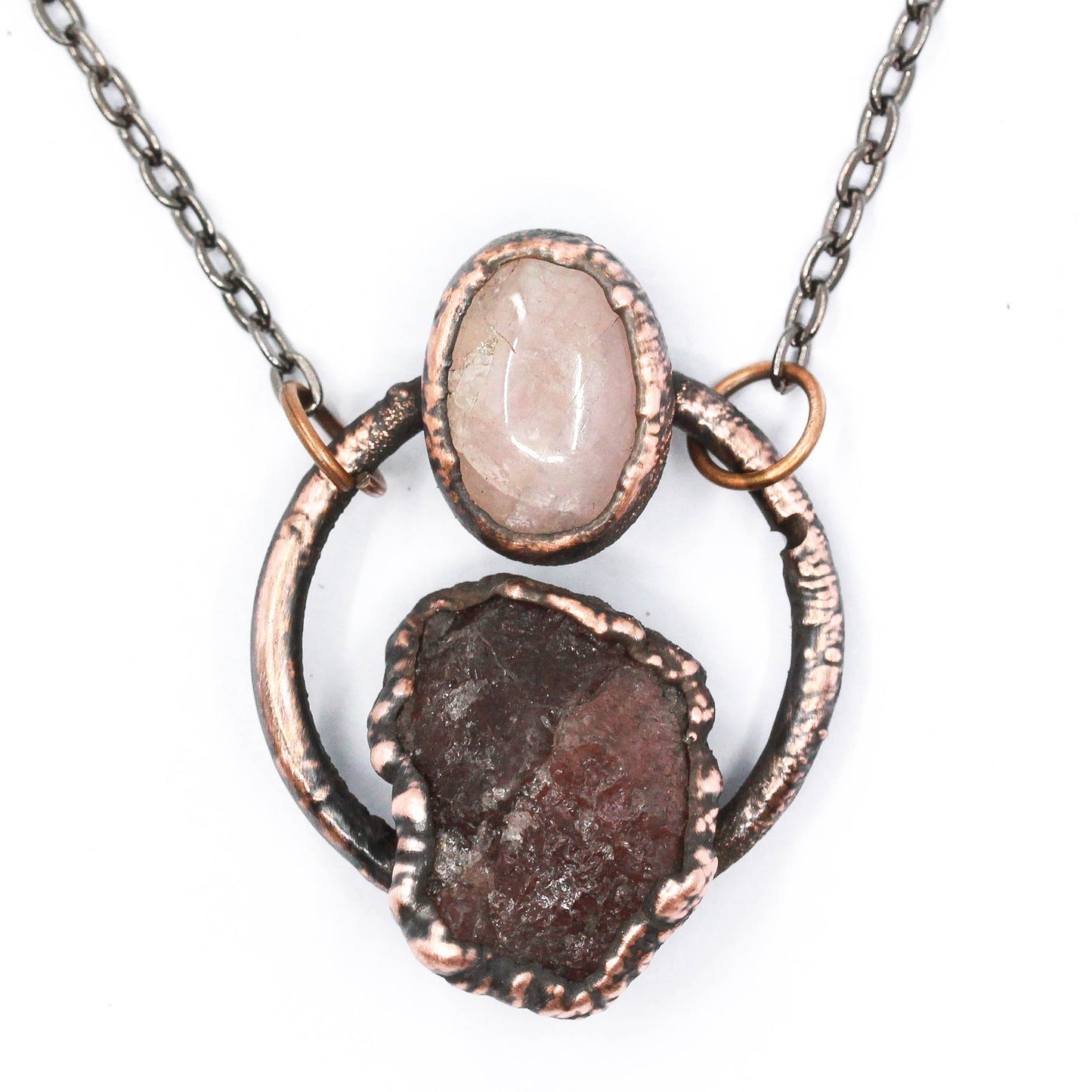 Cherry Tanzanite & Morganite Necklace