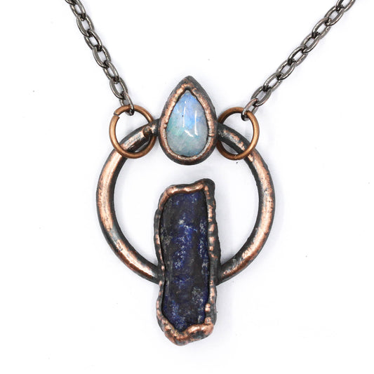 Lapis Lazuli & Moonstone Necklace