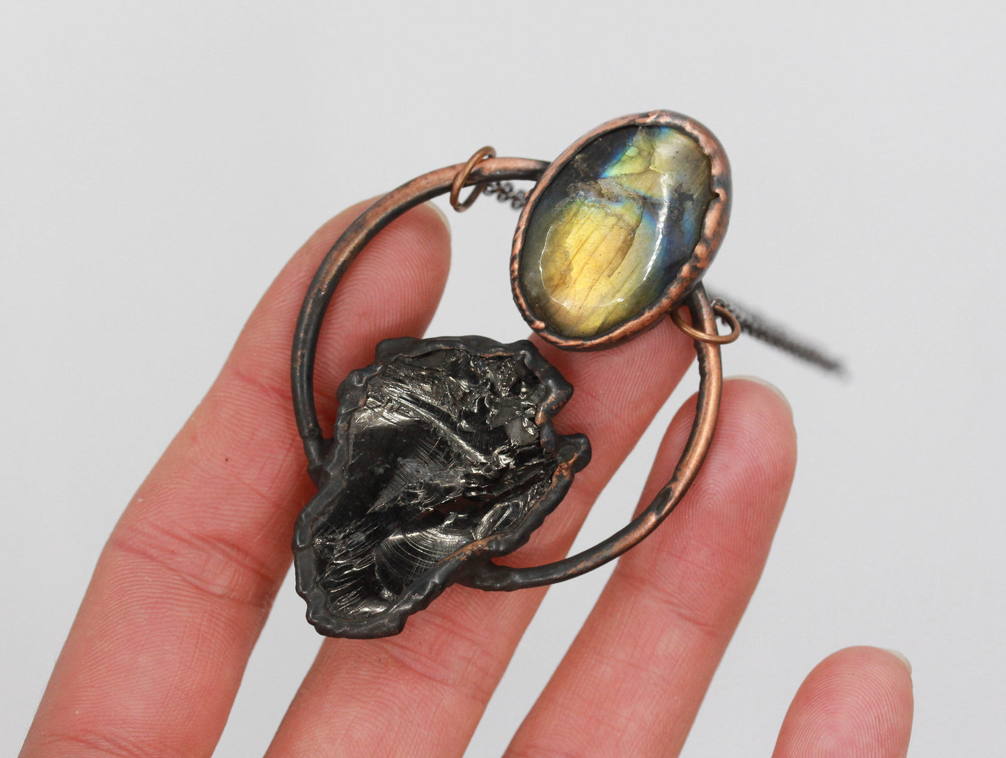 Elite Shungite & Labradorite Necklace