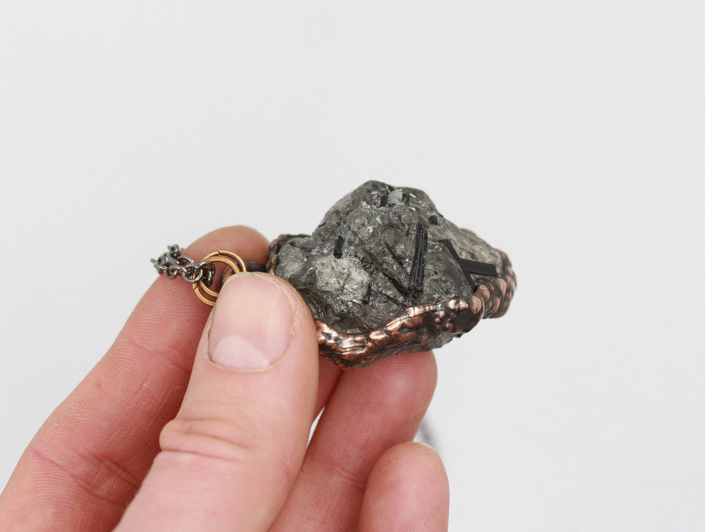 Tourmalinated Quartz Necklace