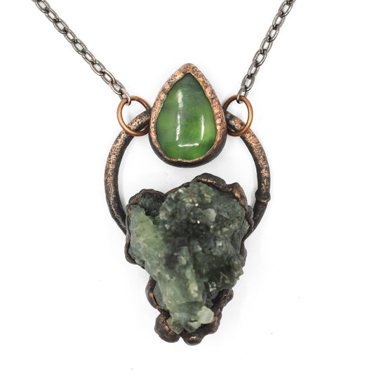 Prehnite & Jade Necklace