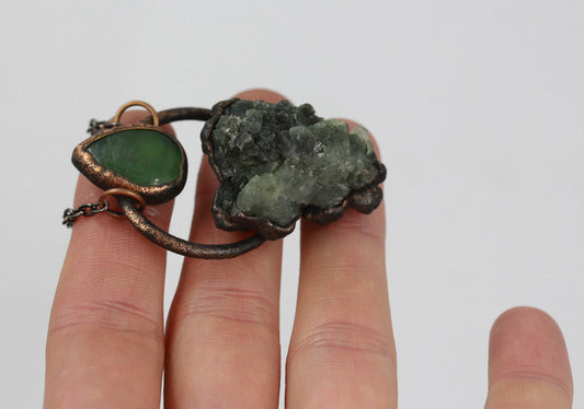 Prehnite & Jade Necklace