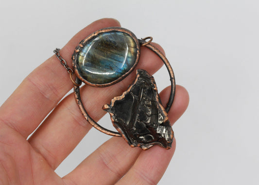 Elite Shungite & Labradorite Necklace