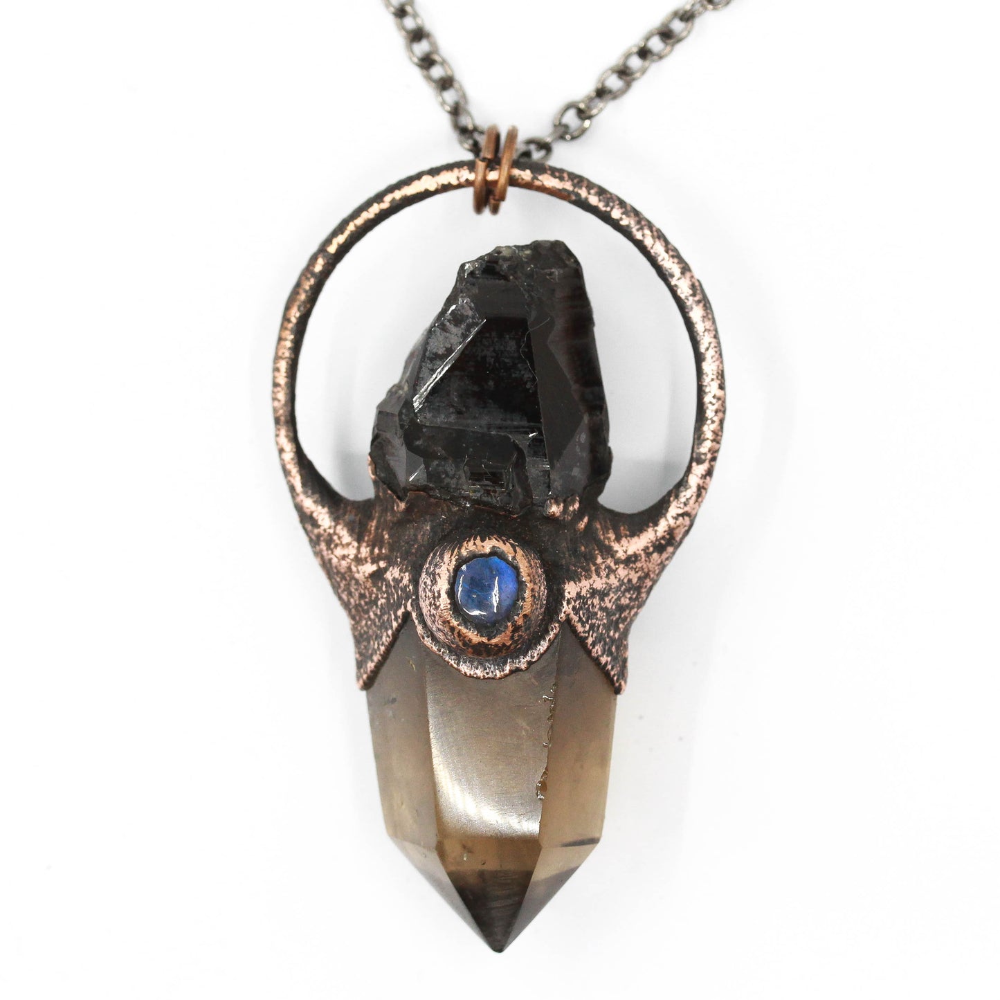 Smoky Quartz & Labradorite Necklace