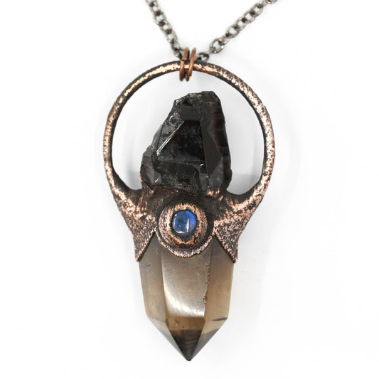 Smoky Quartz & Labradorite Necklace