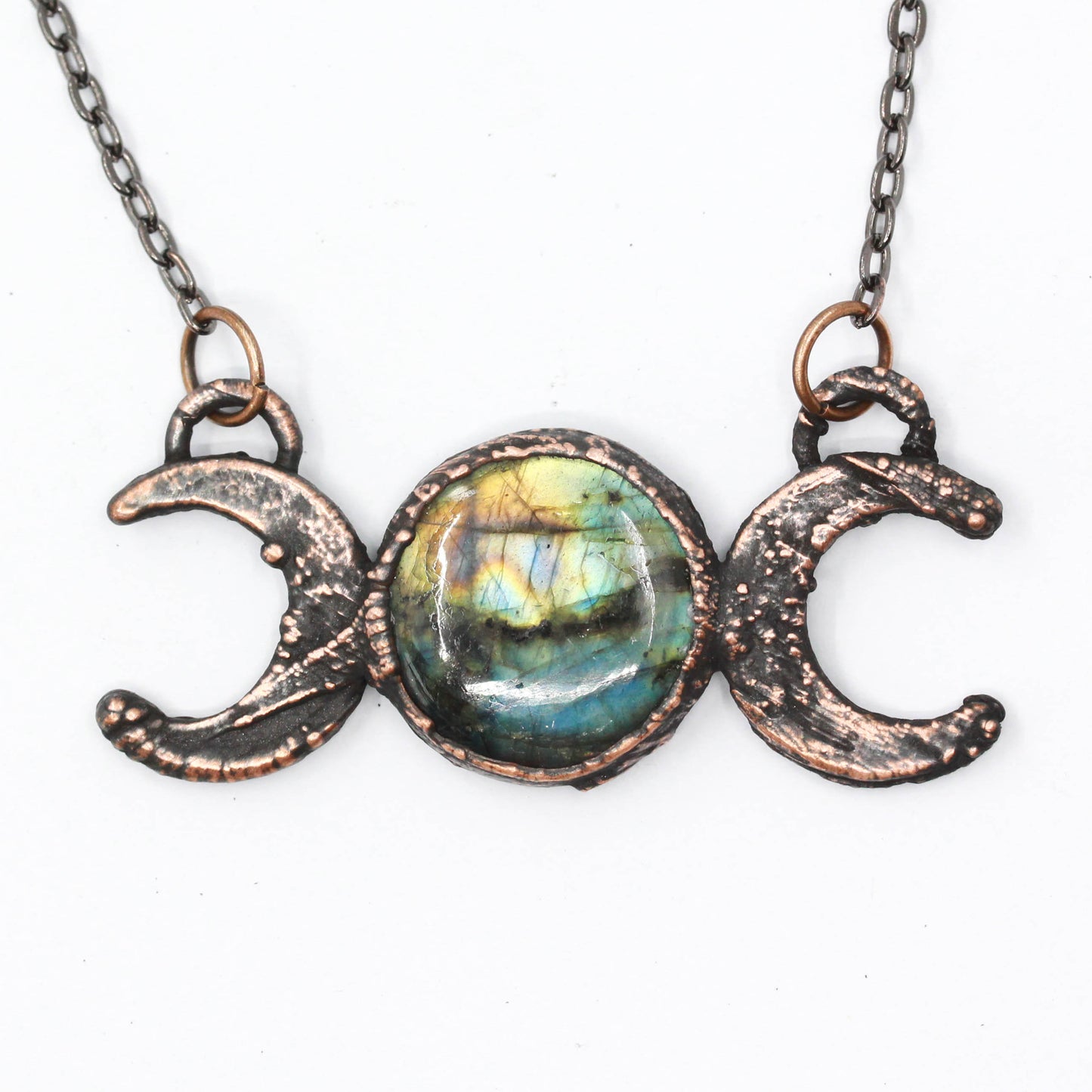 Labradorite Moon Necklace