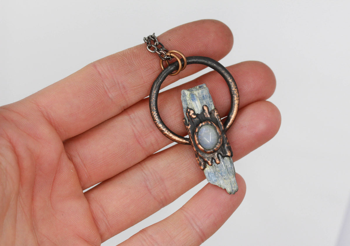Kyanite & Moonstone Necklace