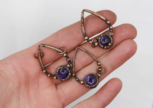 Amethyst Teardrop Necklace