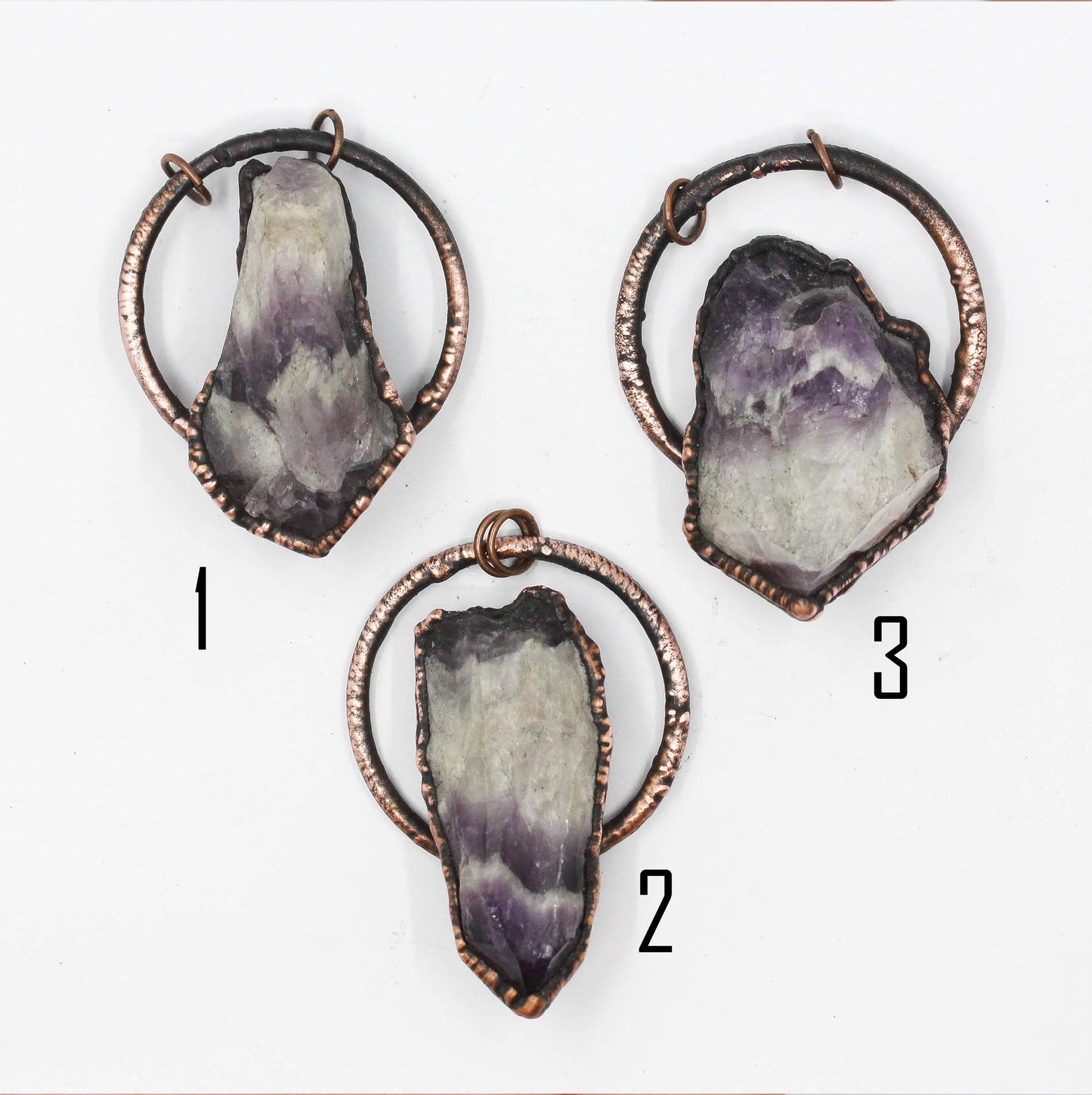 Chevron Amethyst Necklace