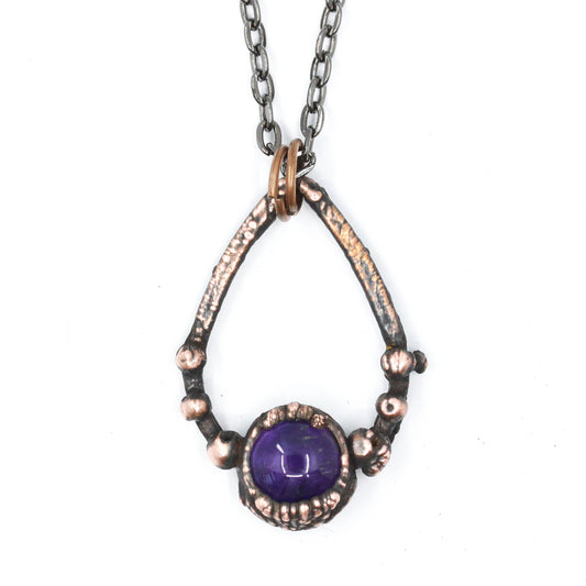 Amethyst Teardrop Necklace