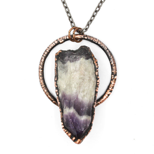 Chevron Amethyst Necklace