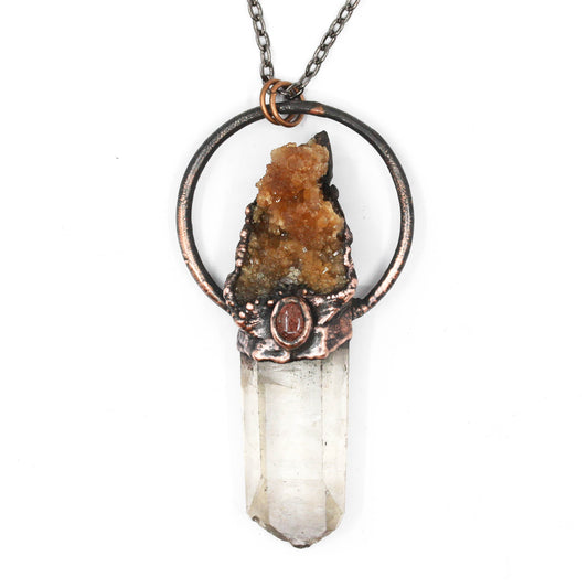 Quartz, Citrine & Strawberry Quartz