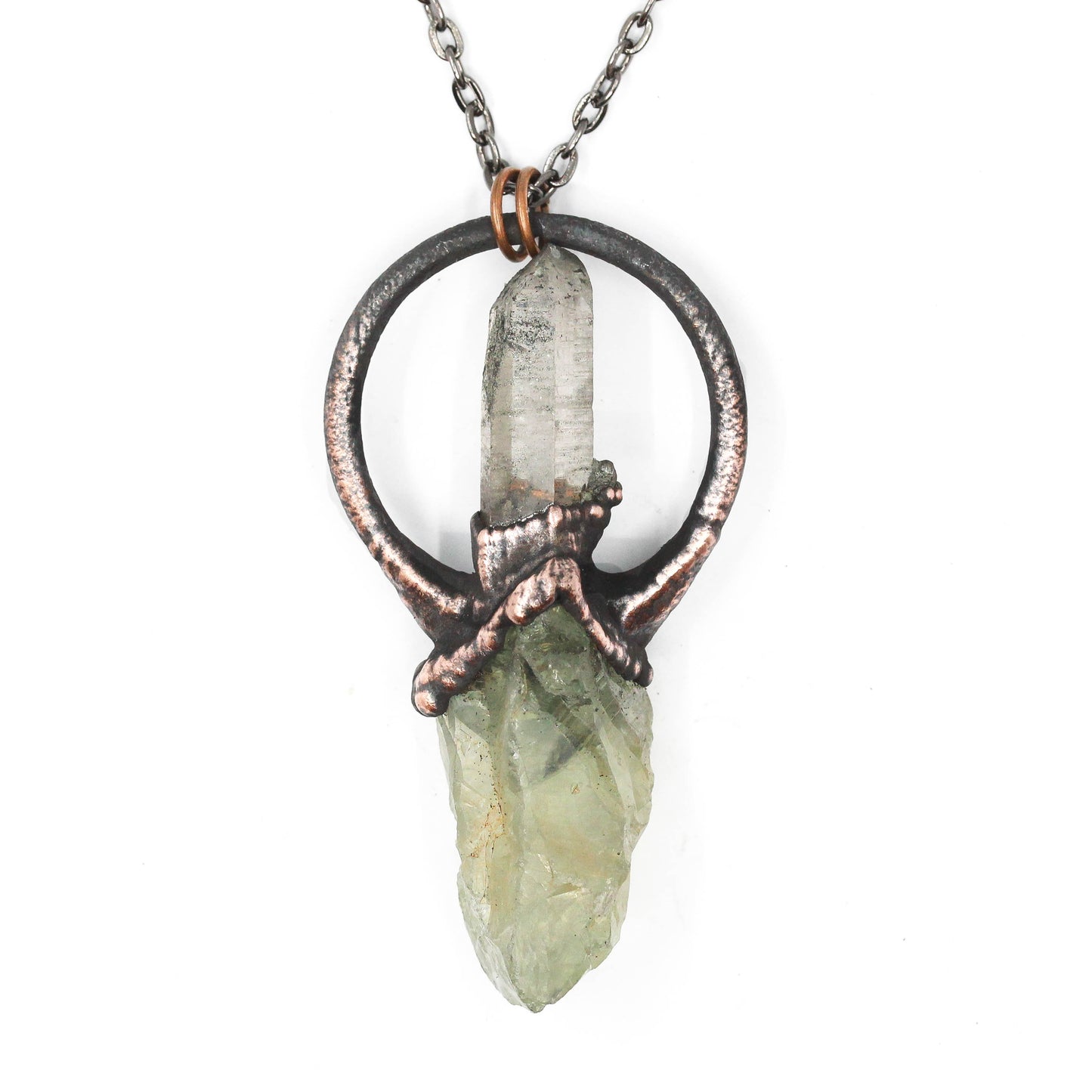 Prasiolite & Quartz Necklace