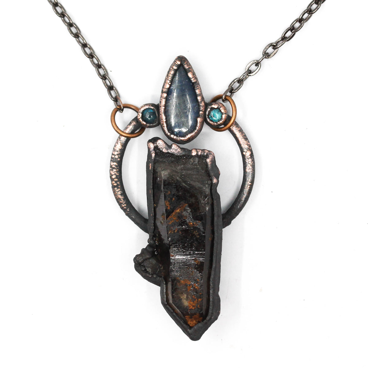 Smoky Quartz & Kyanite Necklace