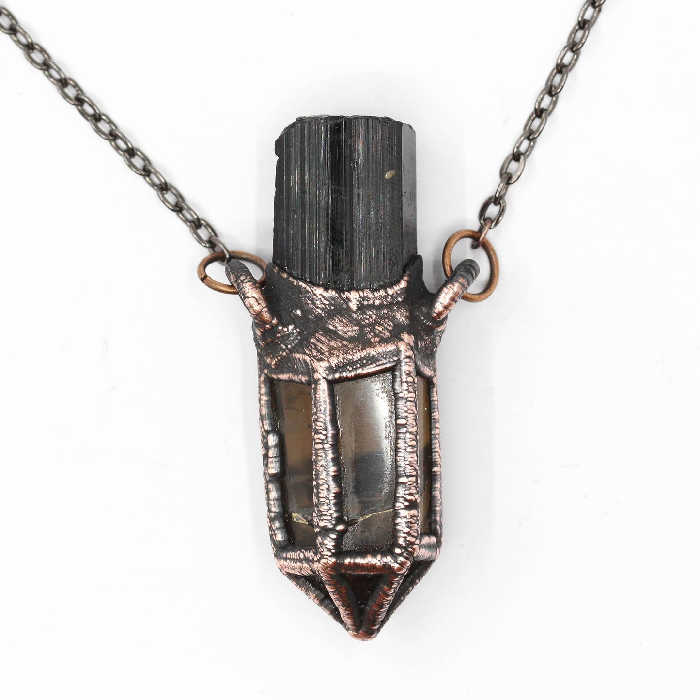 Smoky Quartz & Tourmaline Necklace