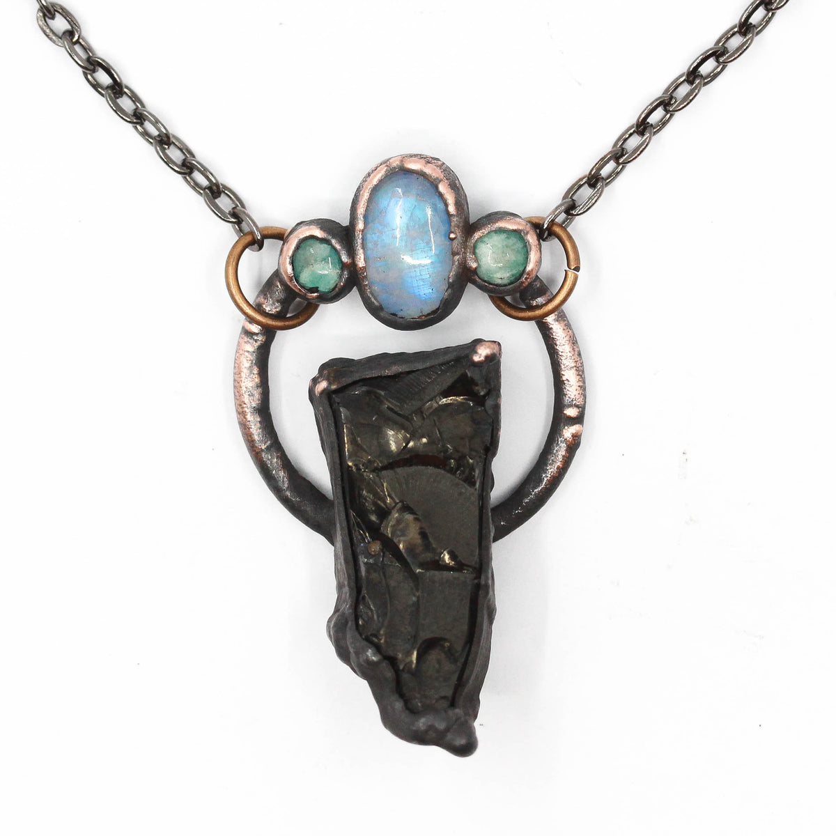 Elite Shungite, Moonstone & Amazonite Necklace
