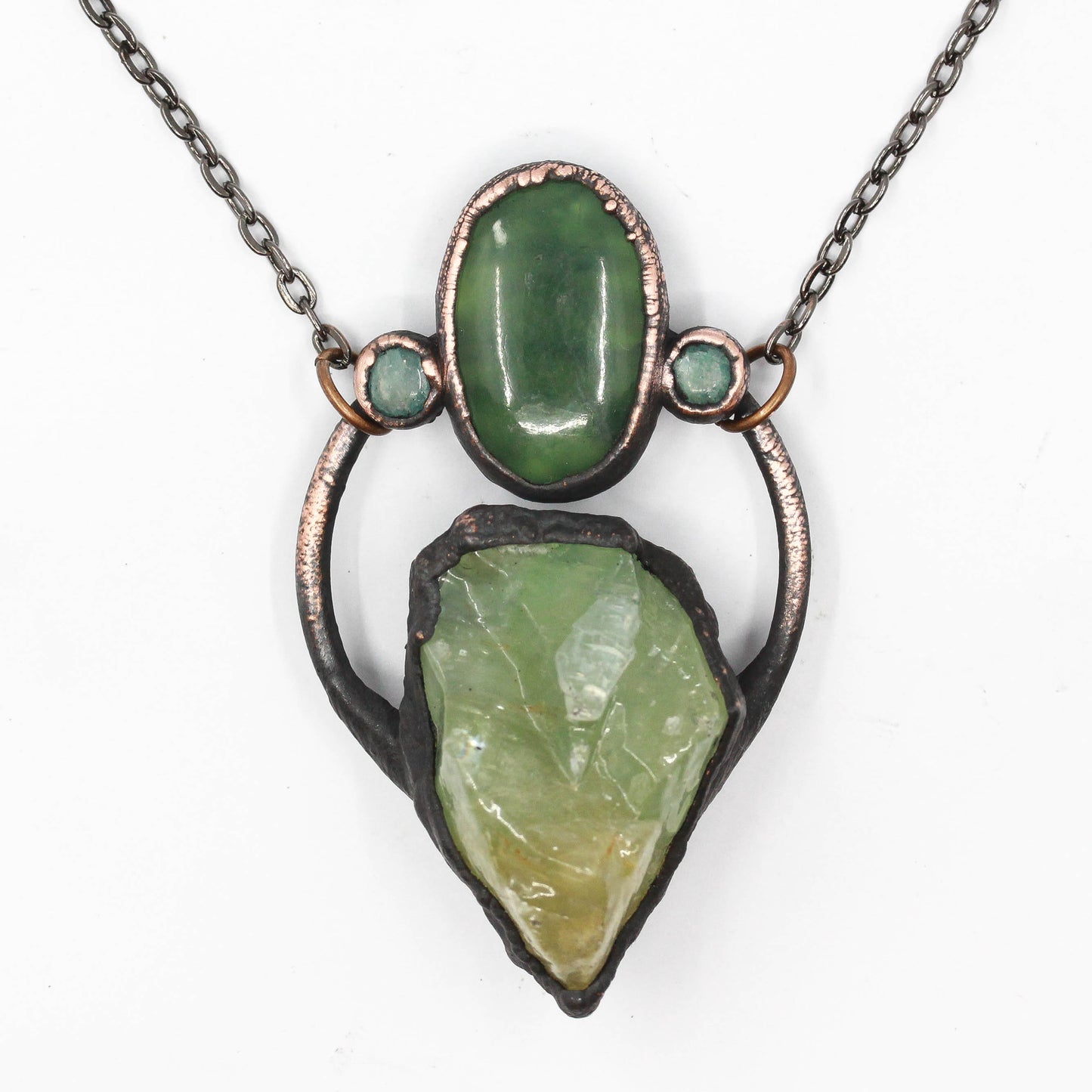 Calcite, Serpentine & Amazonite Necklace