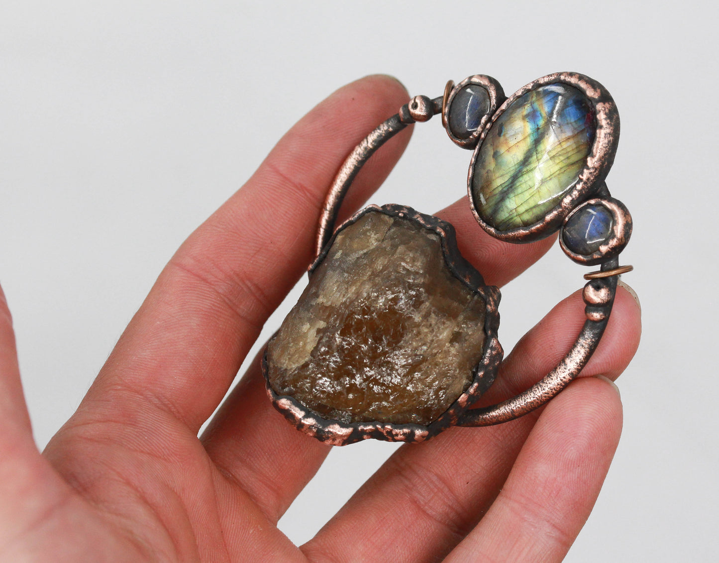 Citrine & Labradorite Necklace