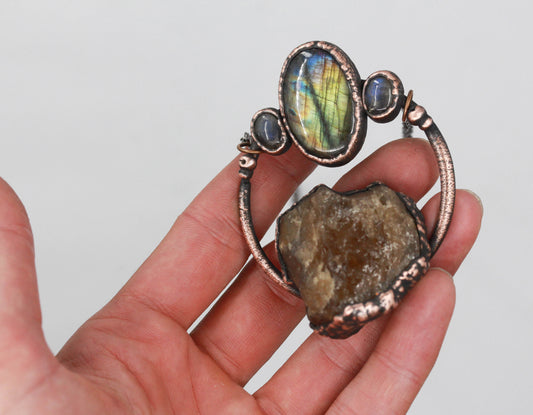 Citrine & Labradorite Necklace