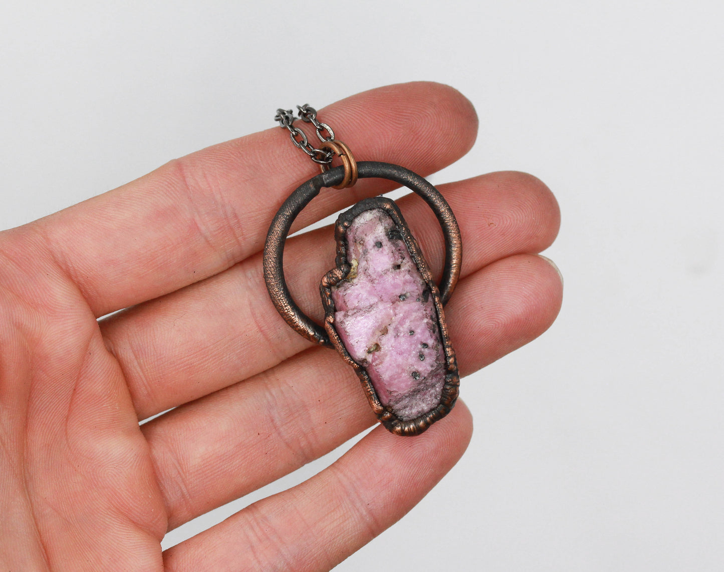 Raw Ruby Necklace
