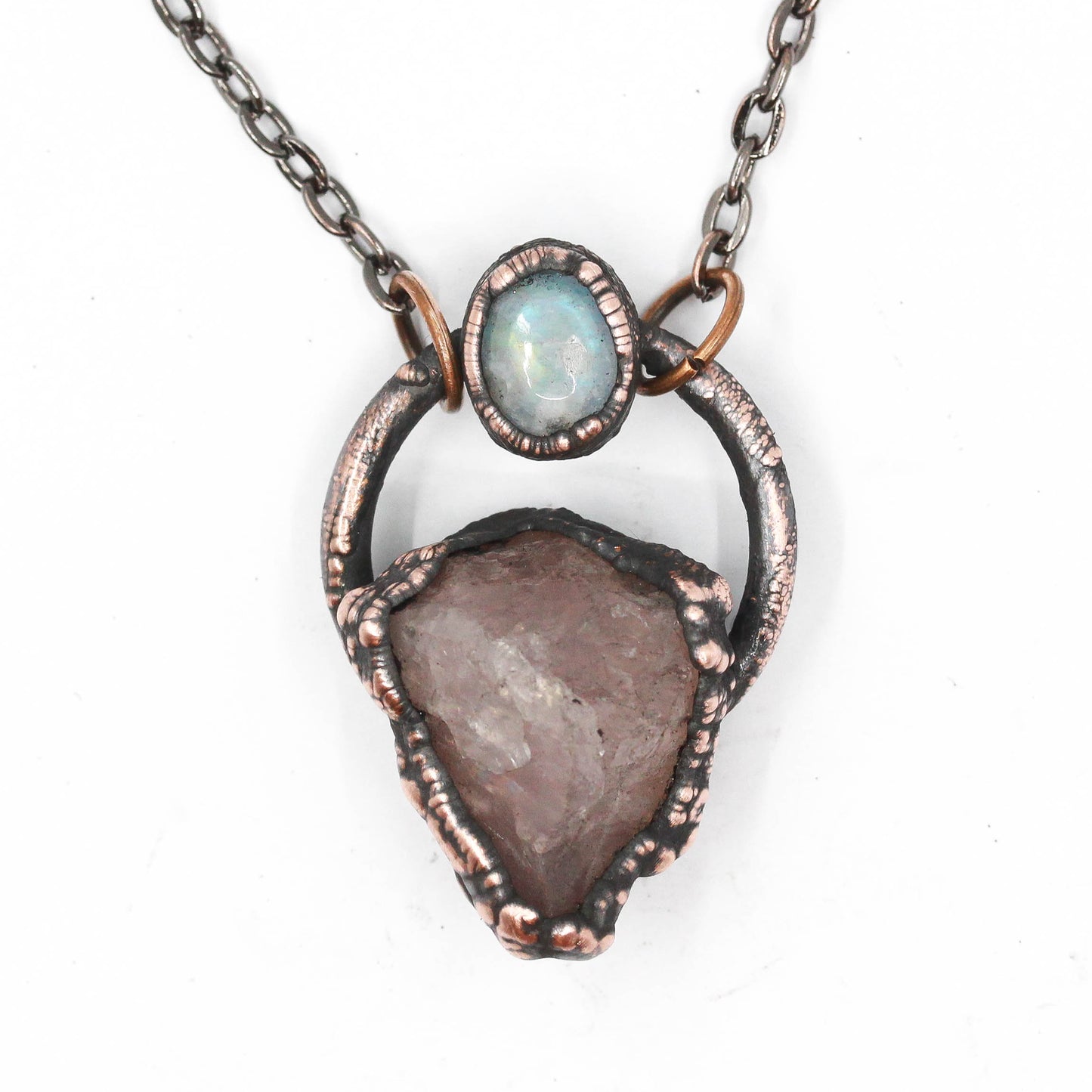 Rose Quartz & Moonstone Necklace