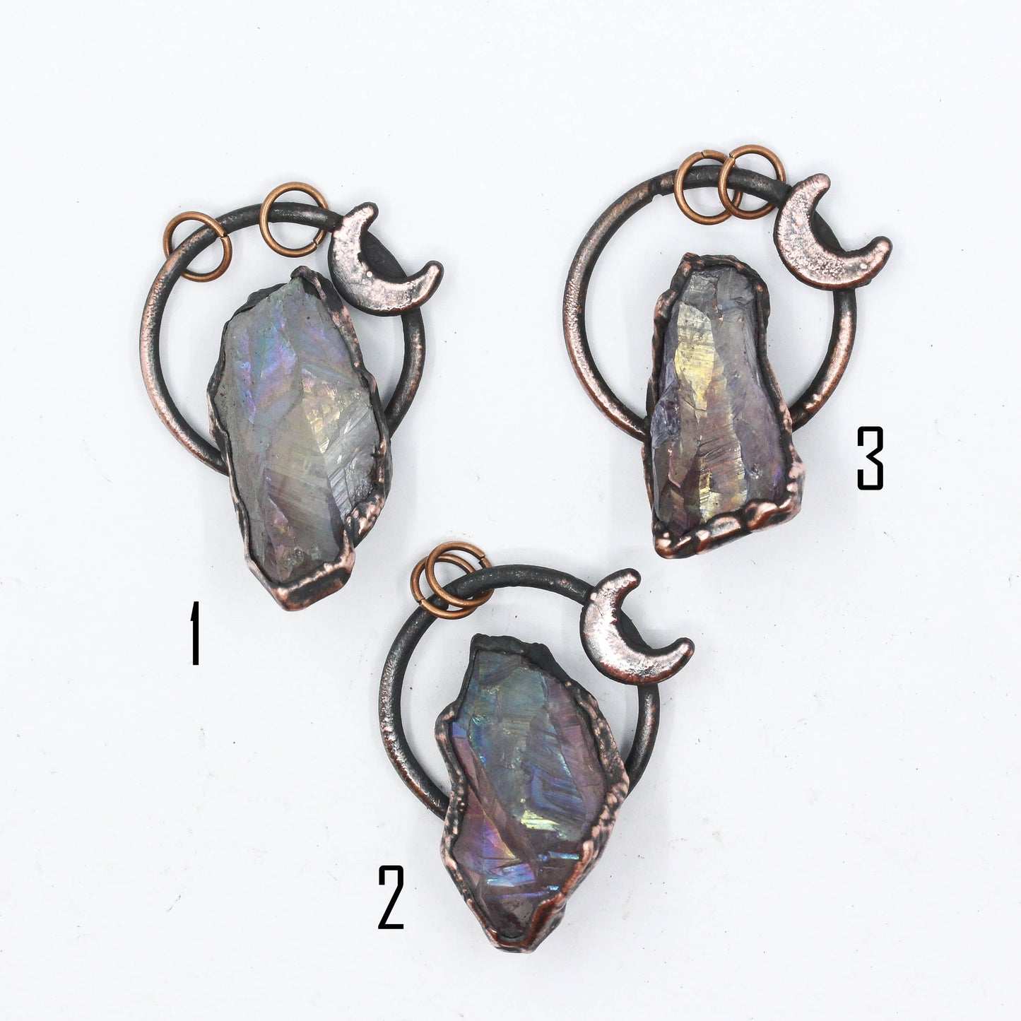 Aura Amethyst Moon Necklace