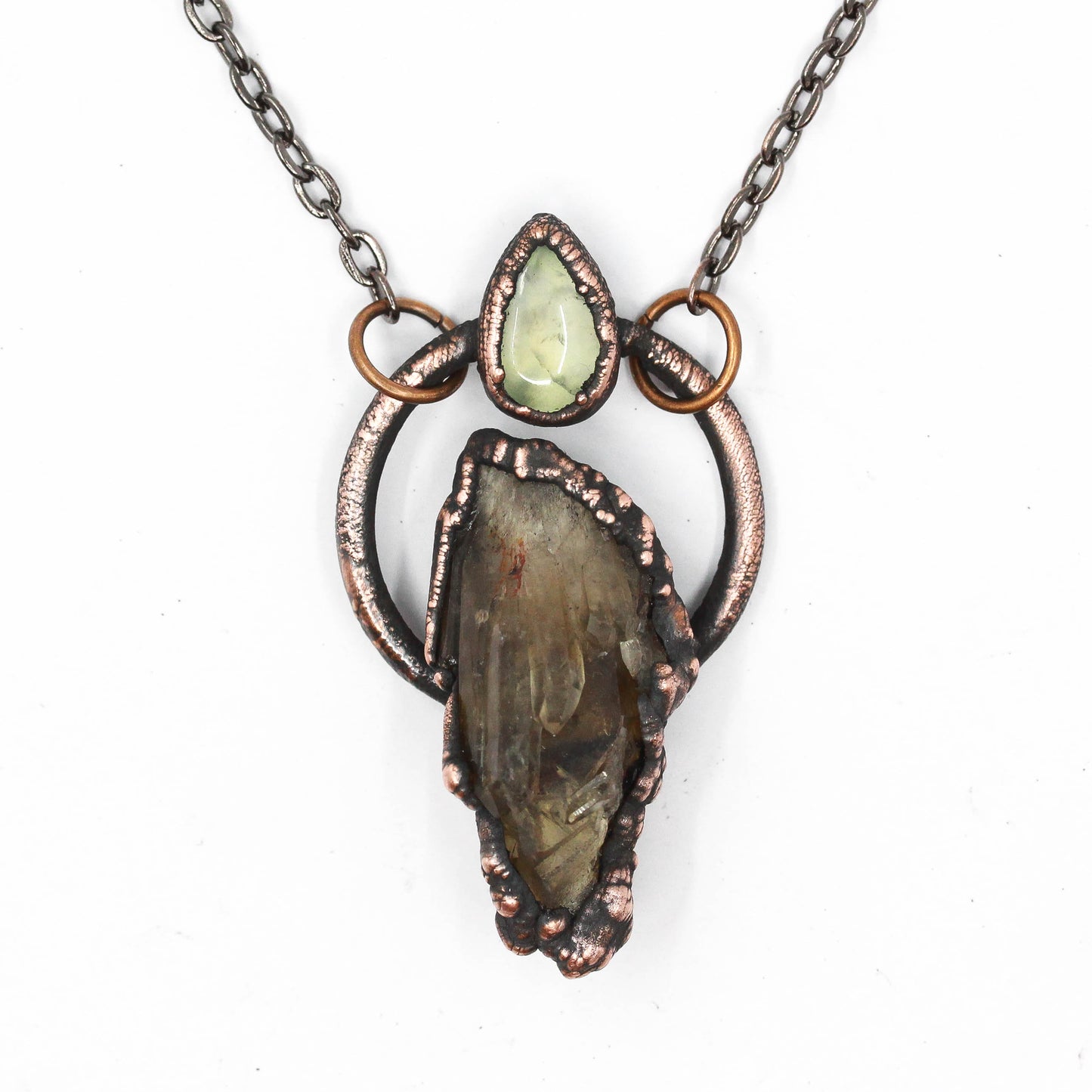Kundalini Citrine & Prehnite Necklace