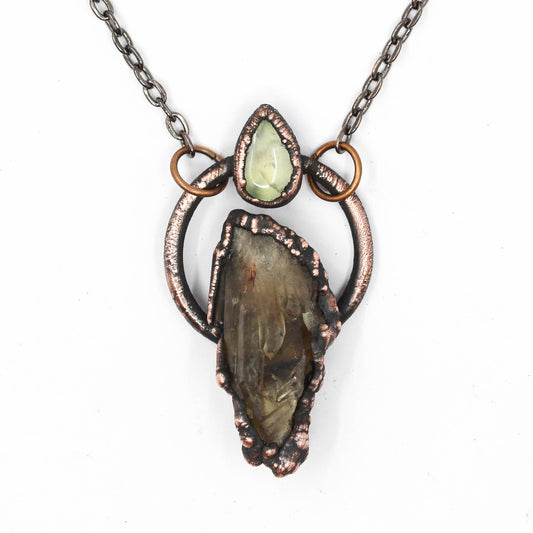 Kundalini Citrine & Prehnite Necklace