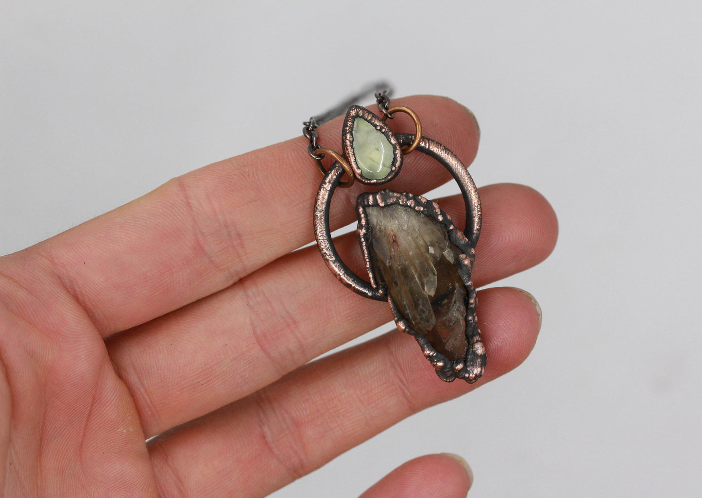 Kundalini Citrine & Prehnite Necklace
