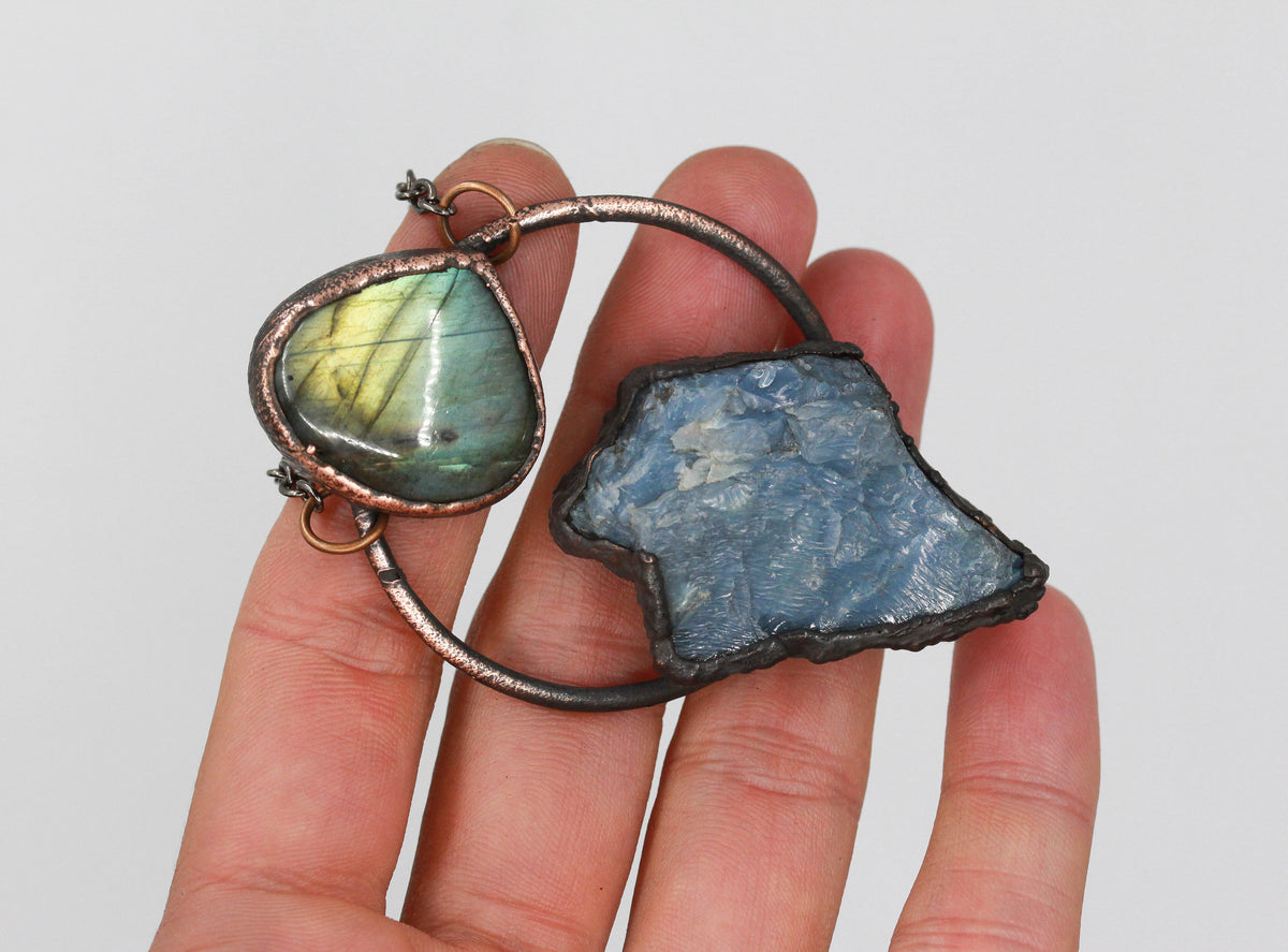 Owyhee Opal & Labradorite Necklace