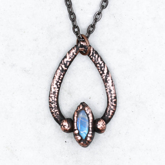 Moonstone Teardrop Necklace