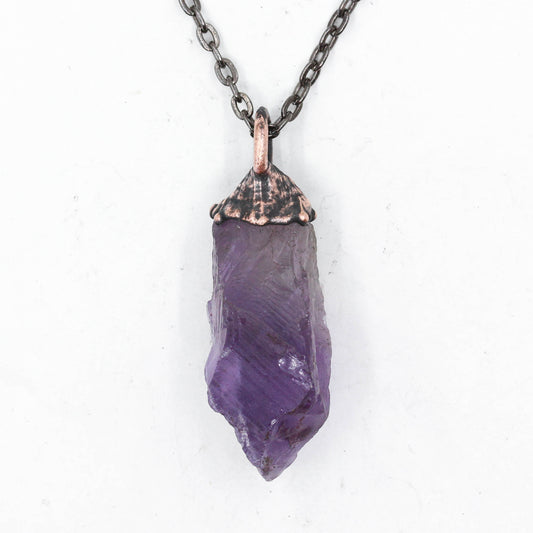 Small Amethyst Crystal Necklace